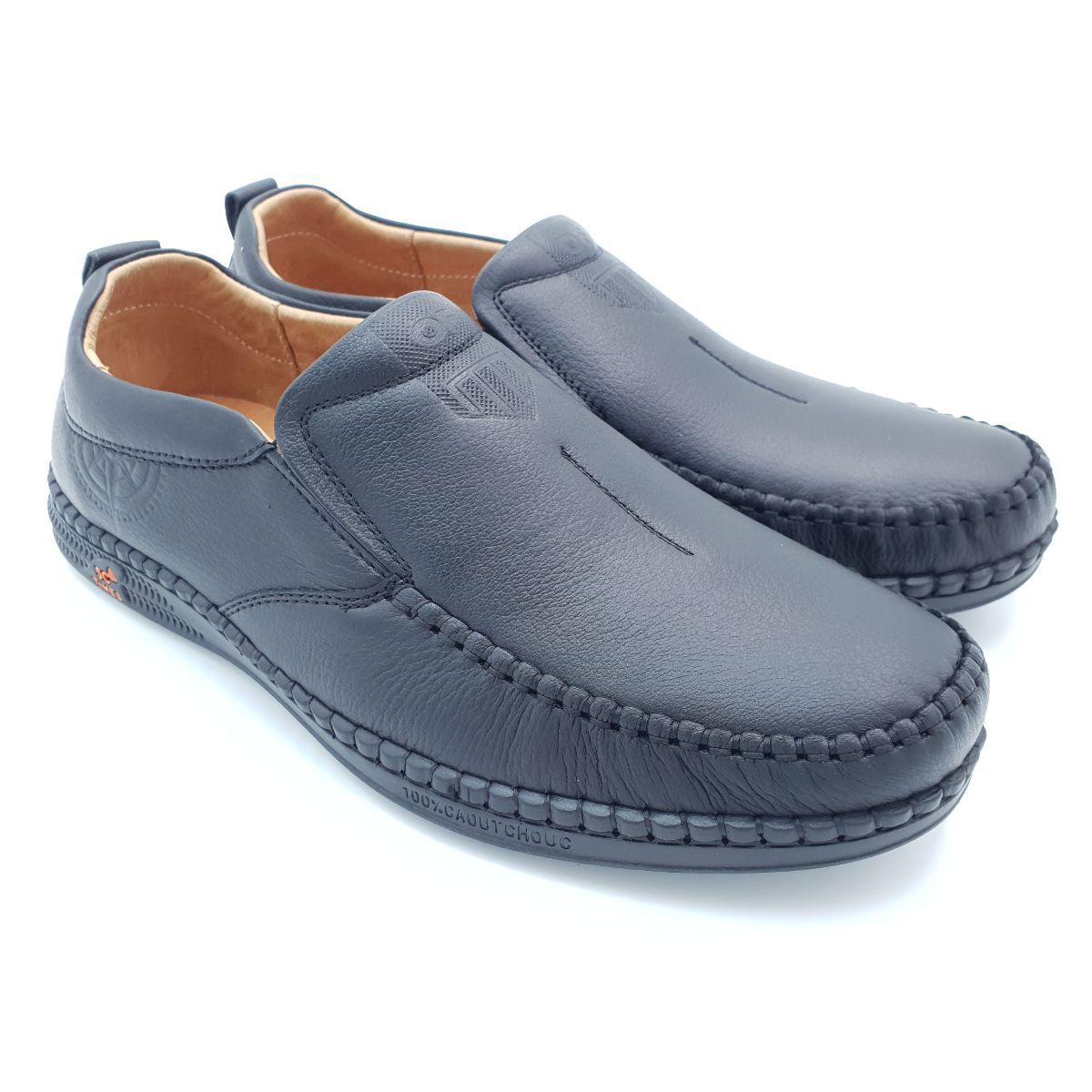 Giày mọi nam mũi vuông Hải Nancy da bò cao cấp IN722D