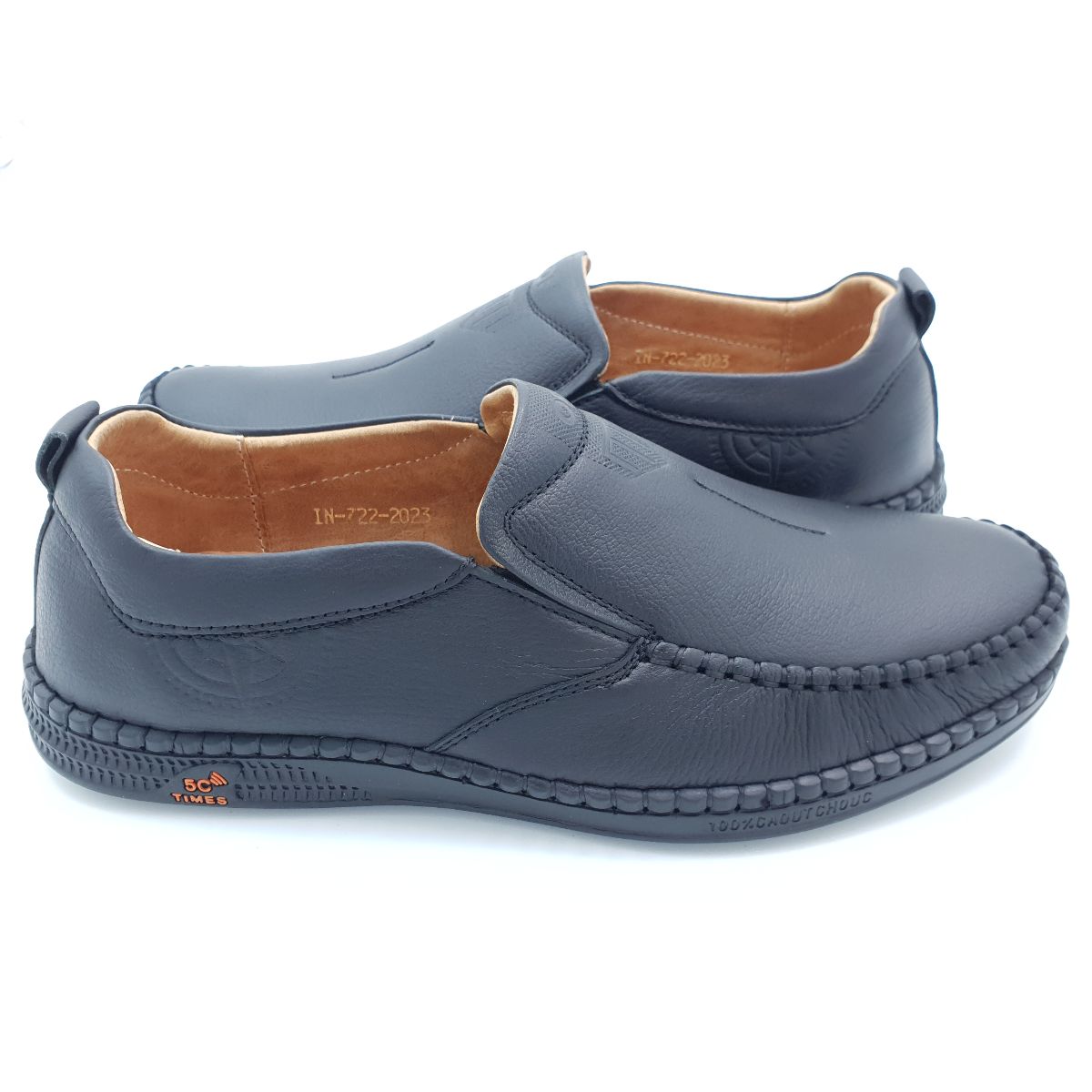 Giày mọi nam mũi vuông Hải Nancy da bò cao cấp IN722D