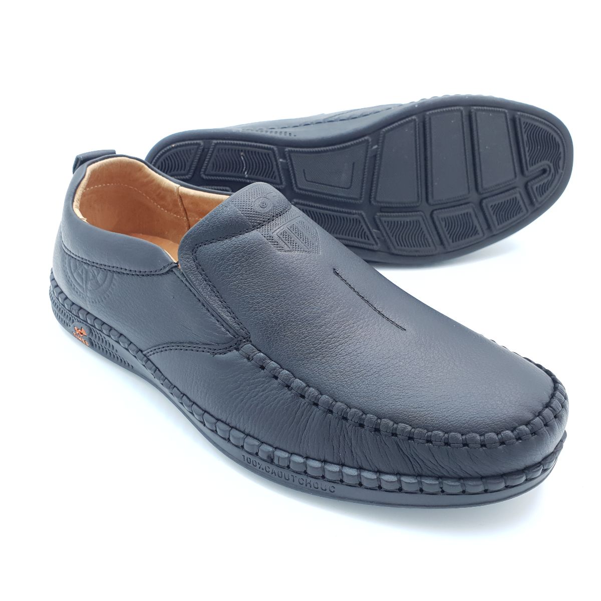 Giày mọi nam mũi vuông Hải Nancy da bò cao cấp IN722D