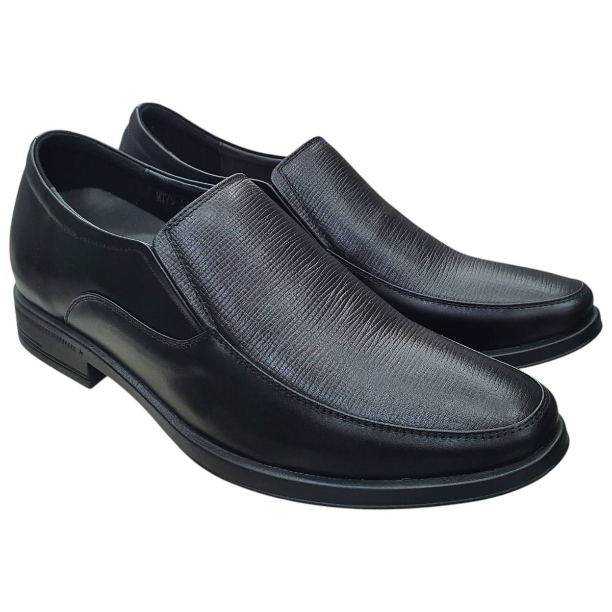 Giày tây nam tăng chiều cao xỏ chân Hải Nancy da bò cao cấp MT6444D