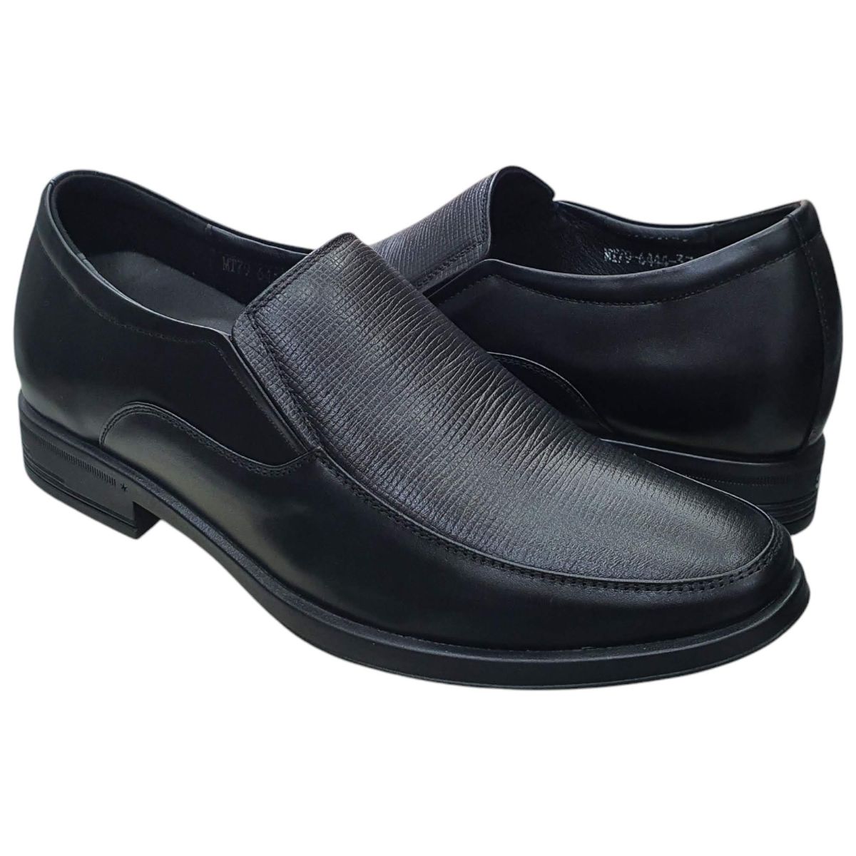 Giày tây nam tăng chiều cao xỏ chân Hải Nancy da bò cao cấp MT6444D