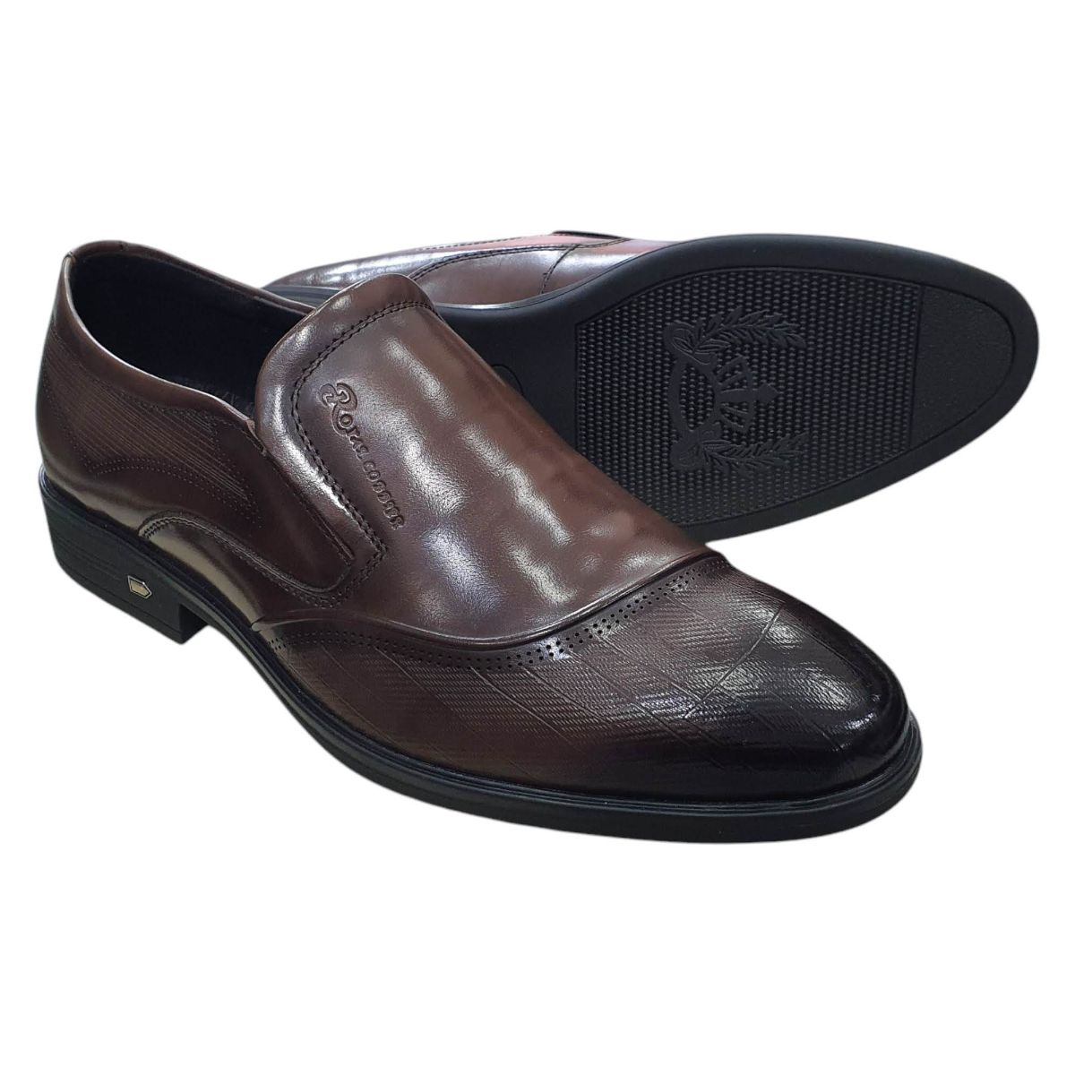 Giày tây nam xỏ chân da bò cao cấp 9317N