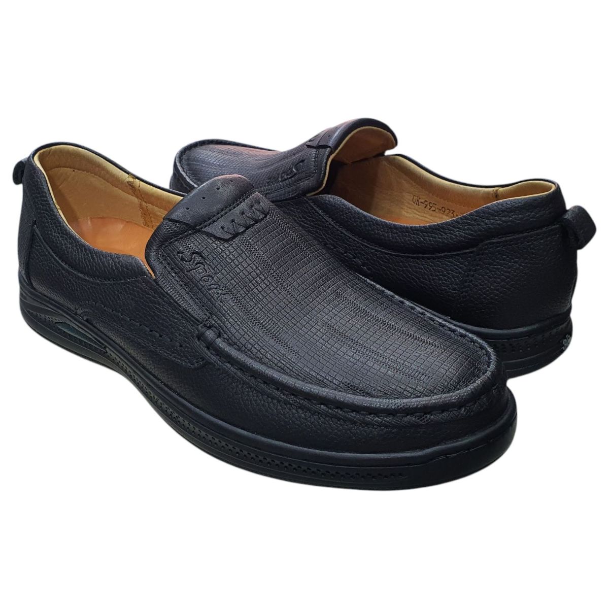 Giày mọi nam xỏ chân Hải Nancy da bò cao cấp Q923D