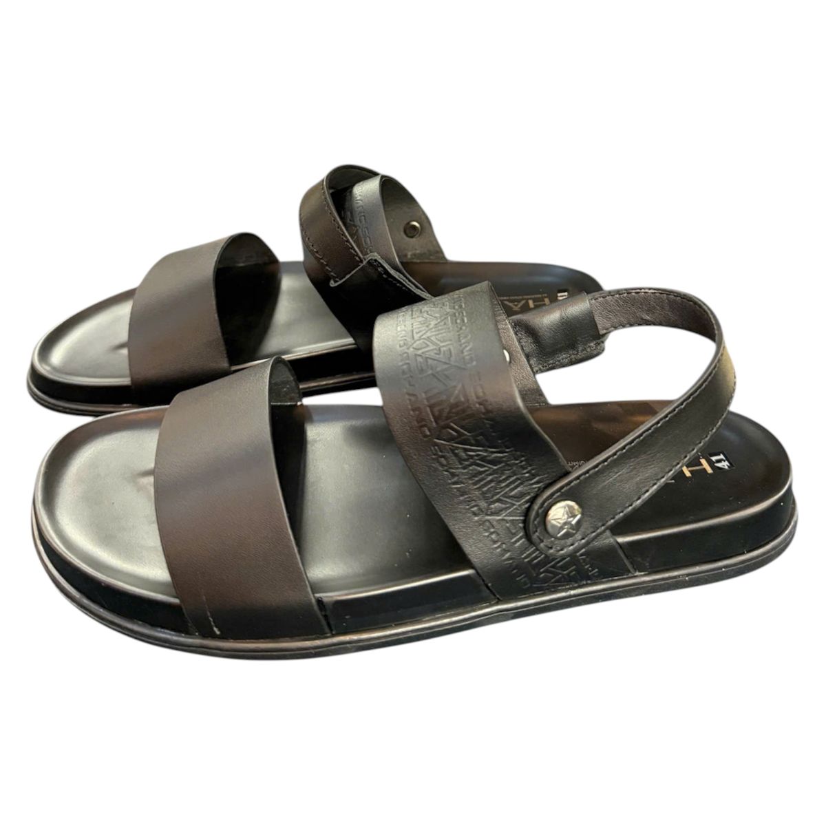 Sandal nam quai ngang Hải Nancy da bò cao cấp SD007D