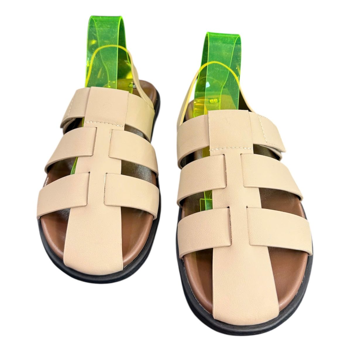 Sandal nam quai chéo Hải Nancy da bò cao cấp SR005K