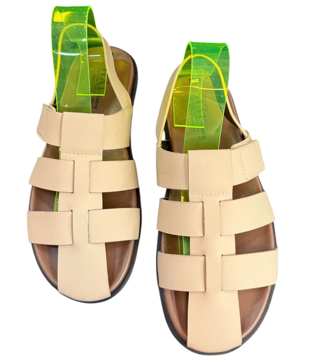 Sandal nam quai chéo Hải Nancy da bò cao cấp SR005K
