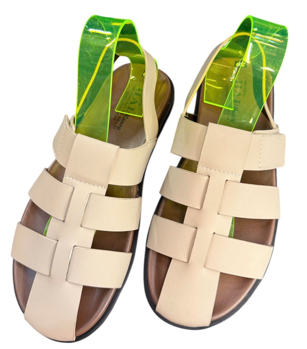 Sandal nam quai chéo Hải Nancy da bò cao cấp SR005K