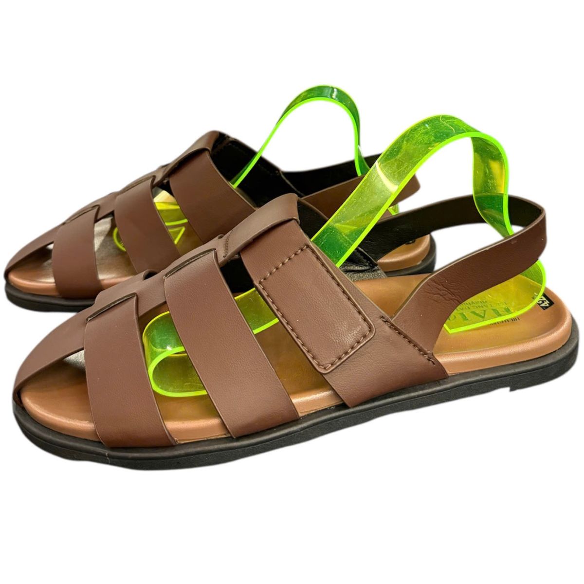 Sandal nam quai chéo Hải Nancy da bò cao cấp SR005N