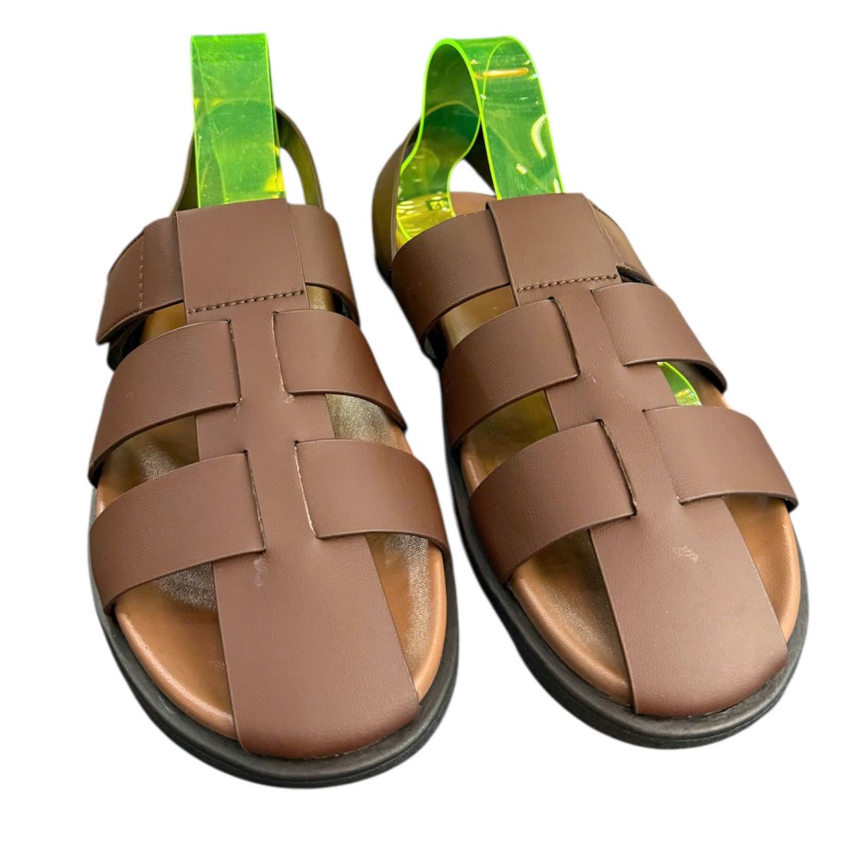 Sandal nam quai chéo Hải Nancy da bò cao cấp SR005N