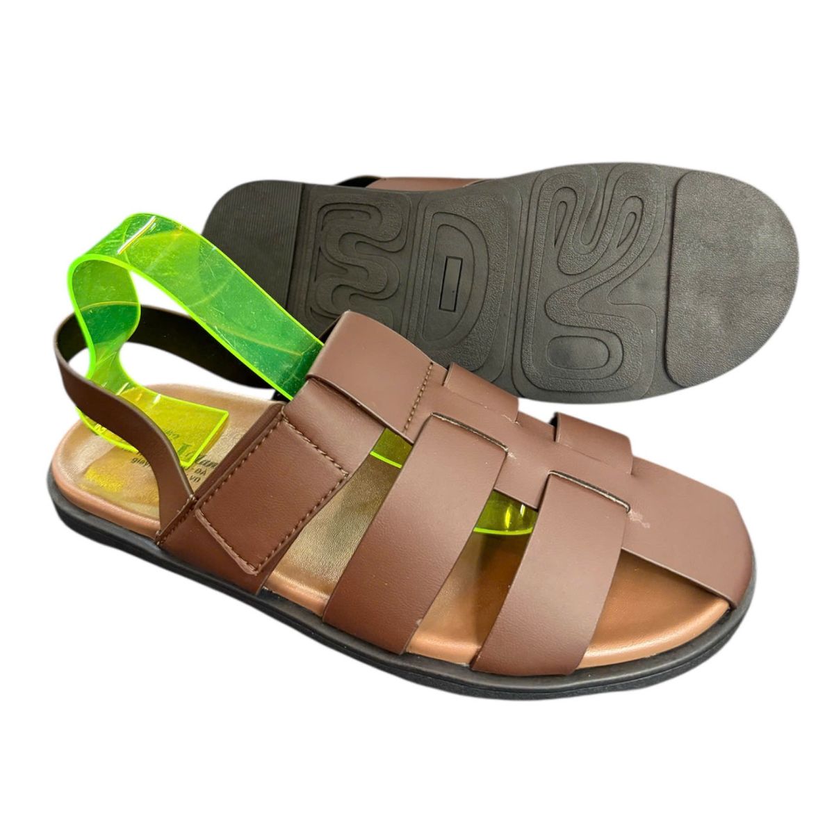 Sandal nam quai chéo Hải Nancy da bò cao cấp SR005N