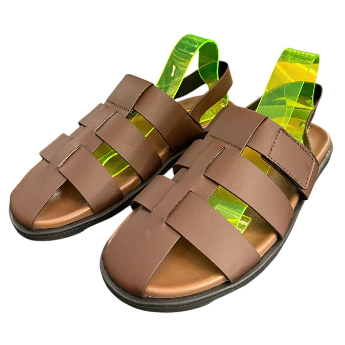 Sandal nam quai chéo Hải Nancy da bò cao cấp SR005N