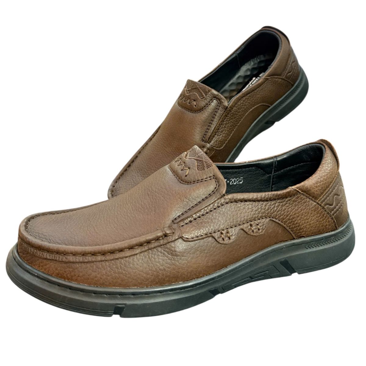 Giày mọi nam xỏ chân Hải Nancy da bò cao cấp IN827N