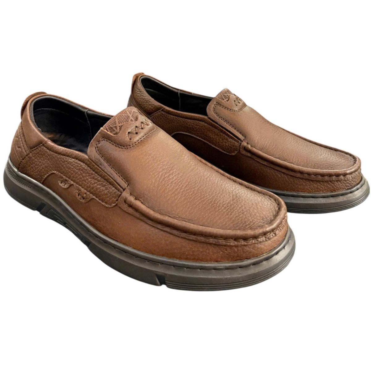 Giày mọi nam xỏ chân Hải Nancy da bò cao cấp IN827N