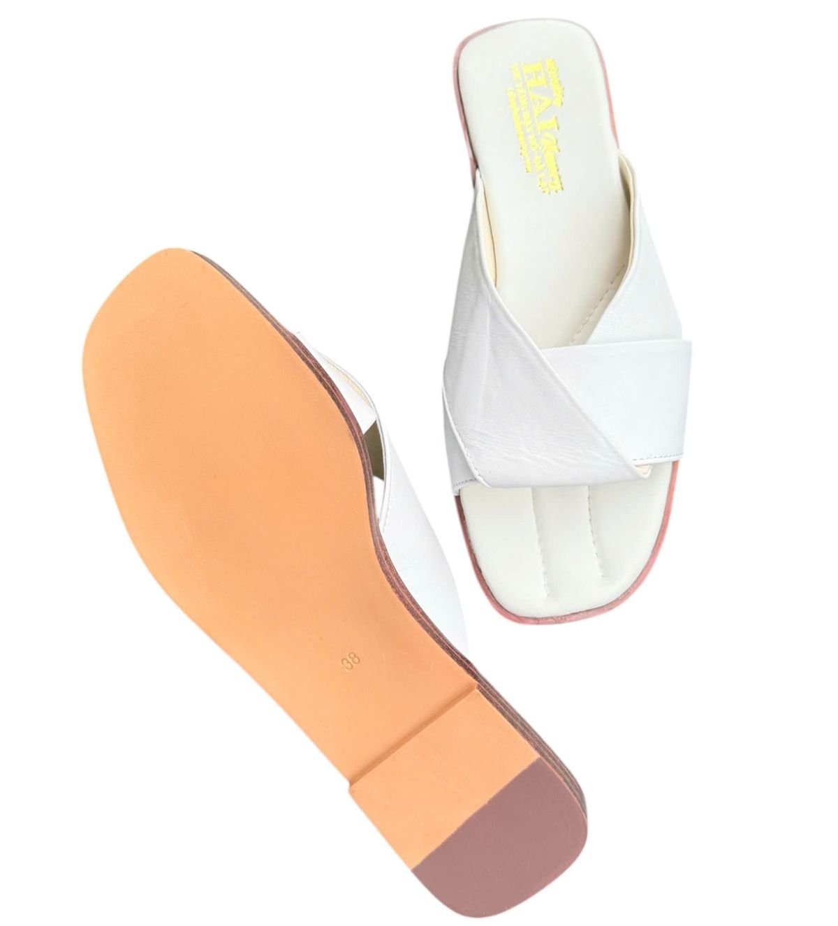 Dép nữ quai ngang Hải Nancy da cừu cao cấp DH524T