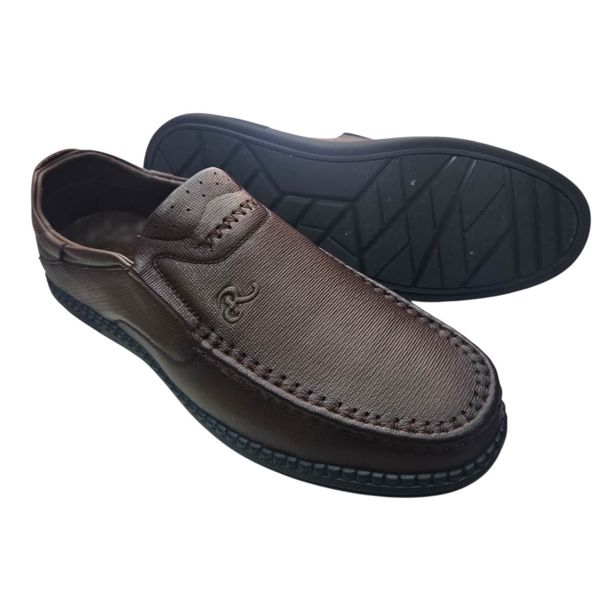 Giày mọi nam xỏ chân Hải Nancy da bò Big Size MBS2505N