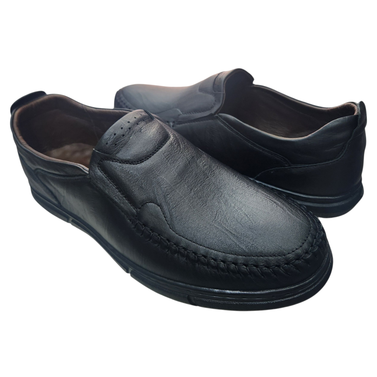 Giày mọi nam xỏ chân Hải Nancy da bò Big Size MBS2506D