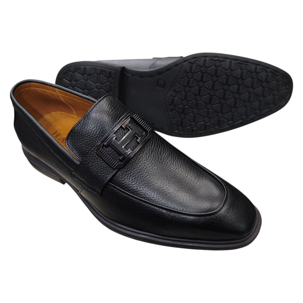 Giày tây nam xỏ chân Hải Nancy da bò cao cấp HD6498D