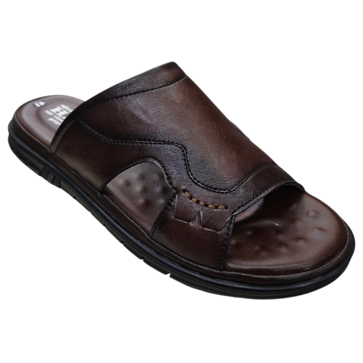 Dép nam quai chéo Hải Nancy da bò cao cấp 46741N