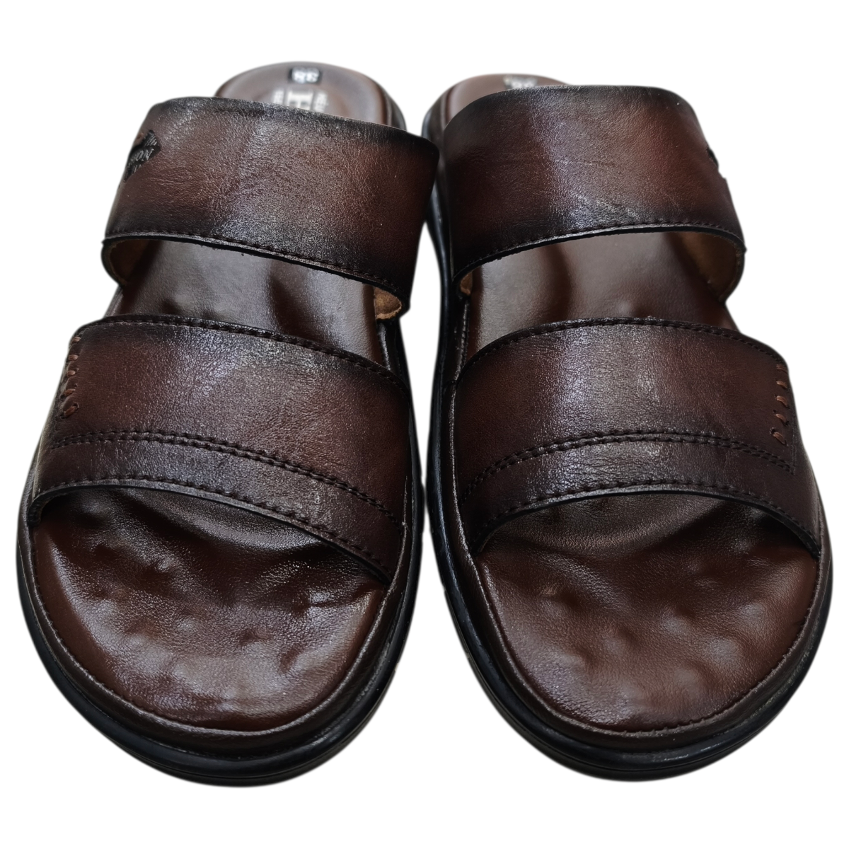 Dép nam quai chéo Hải Nancy da bò cao cấp 46747N