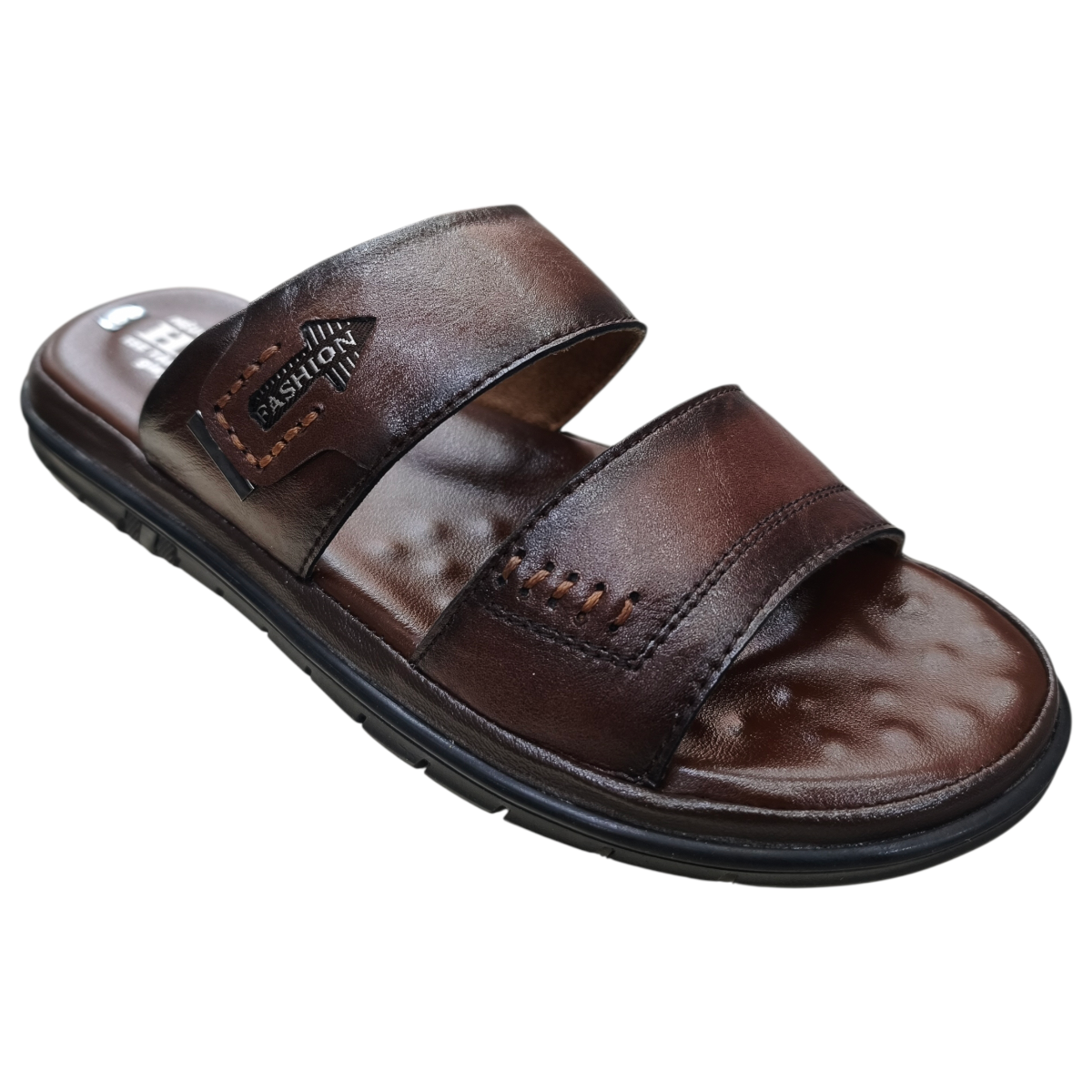 Dép nam quai chéo Hải Nancy da bò cao cấp 46747N