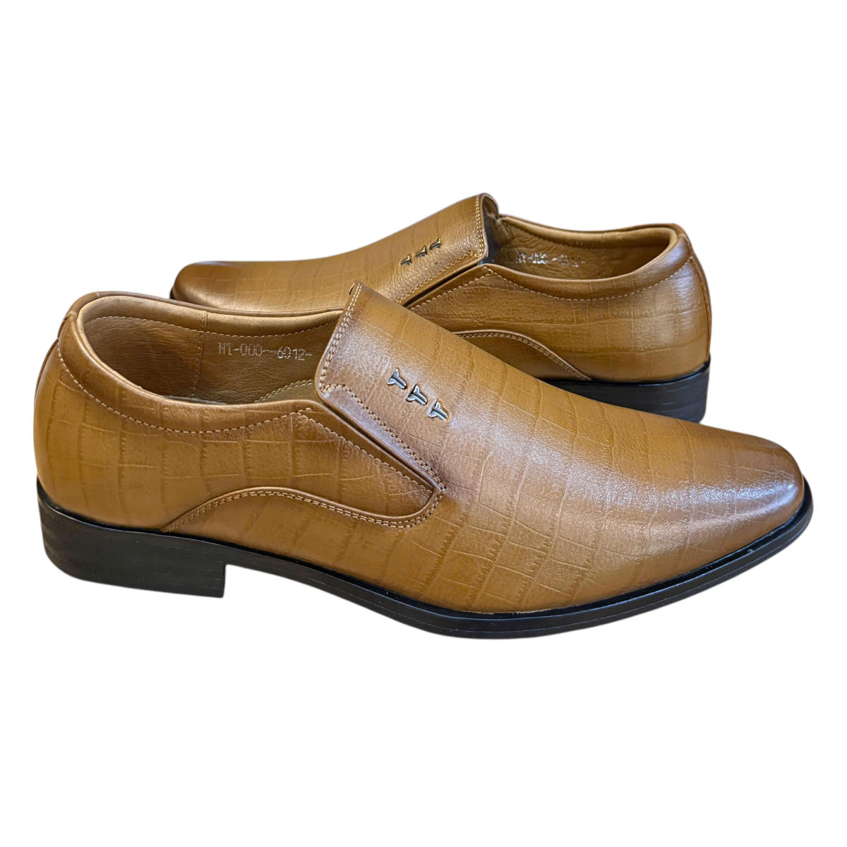 Giày tây nam xỏ chân Hải Nancy da bò vân HT6012V