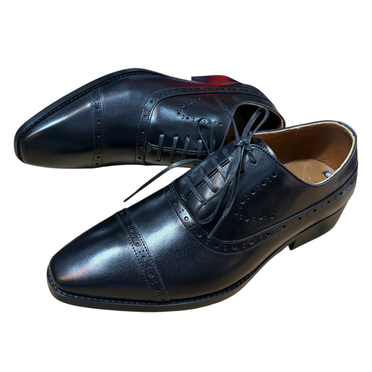 Giày tây nam cột dây Hải Nancy da bò trơn TS2506D