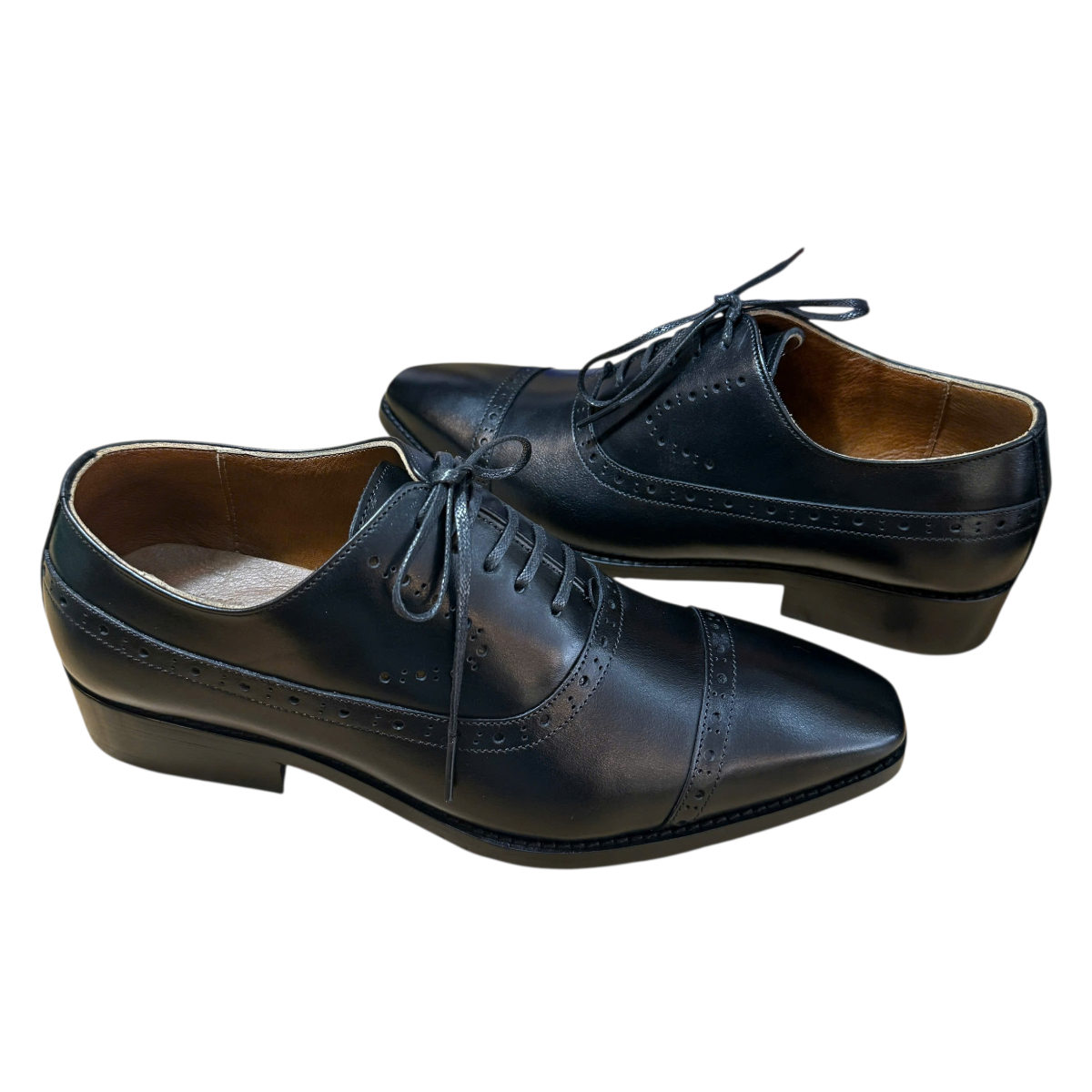 Giày tây nam cột dây Hải Nancy da bò trơn TS2506D