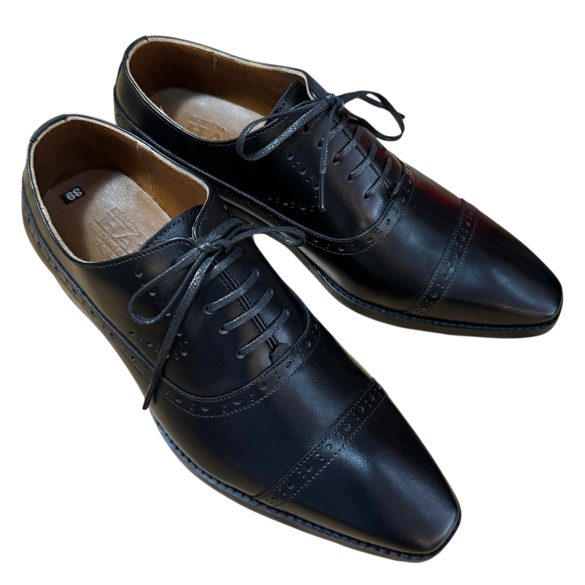 Giày tây nam cột dây Hải Nancy da bò trơn TS2506D