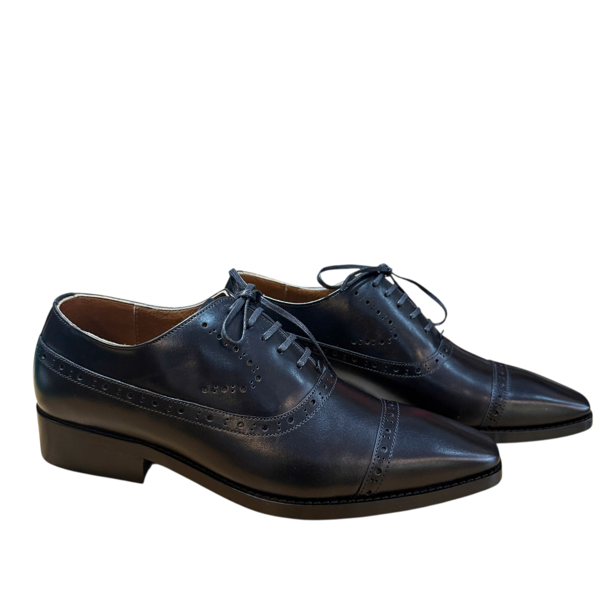 Giày tây nam cột dây Hải Nancy da bò trơn TS2506D
