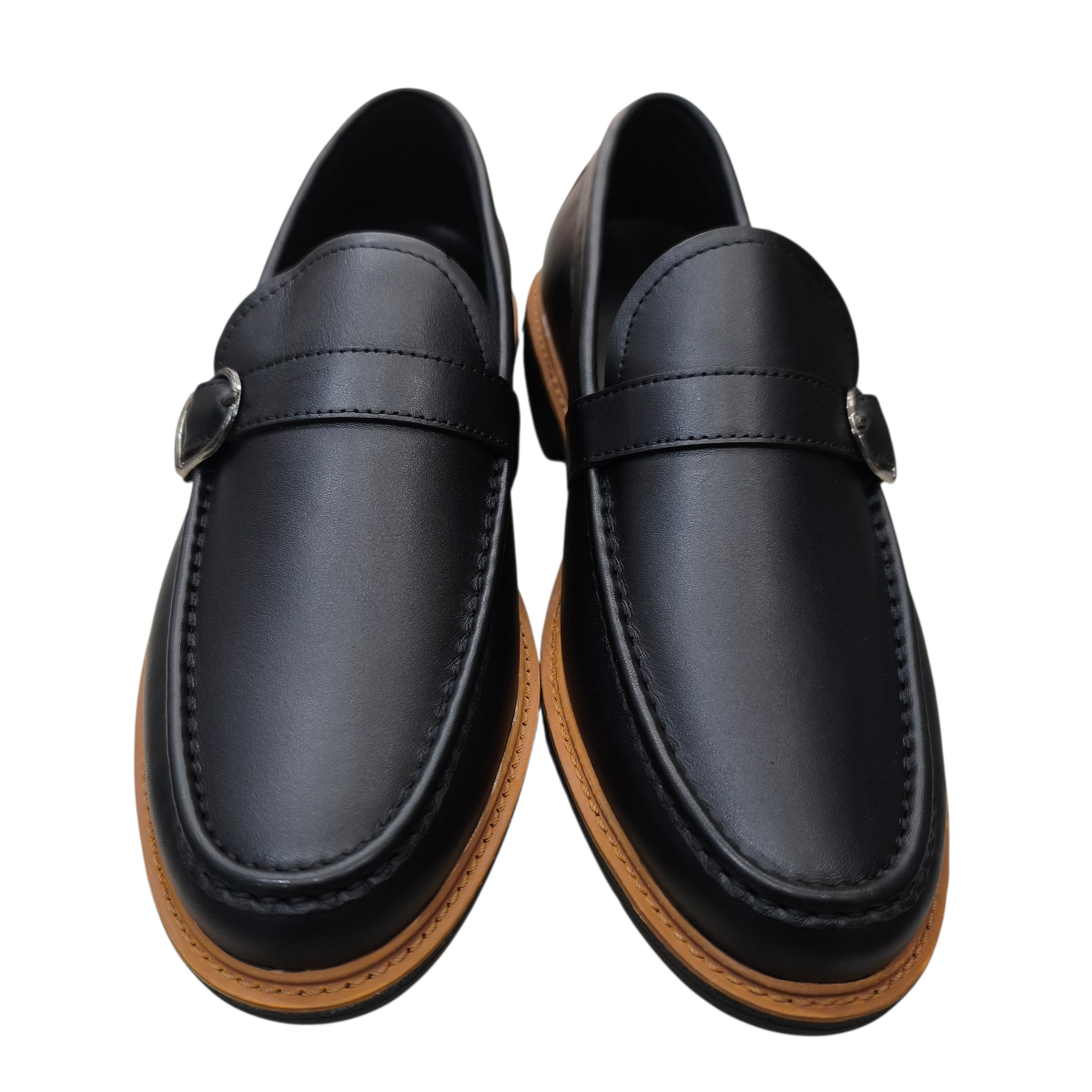 Giày mọi nam mũi tròn Hải Nancy da bò cao cấp AP880D