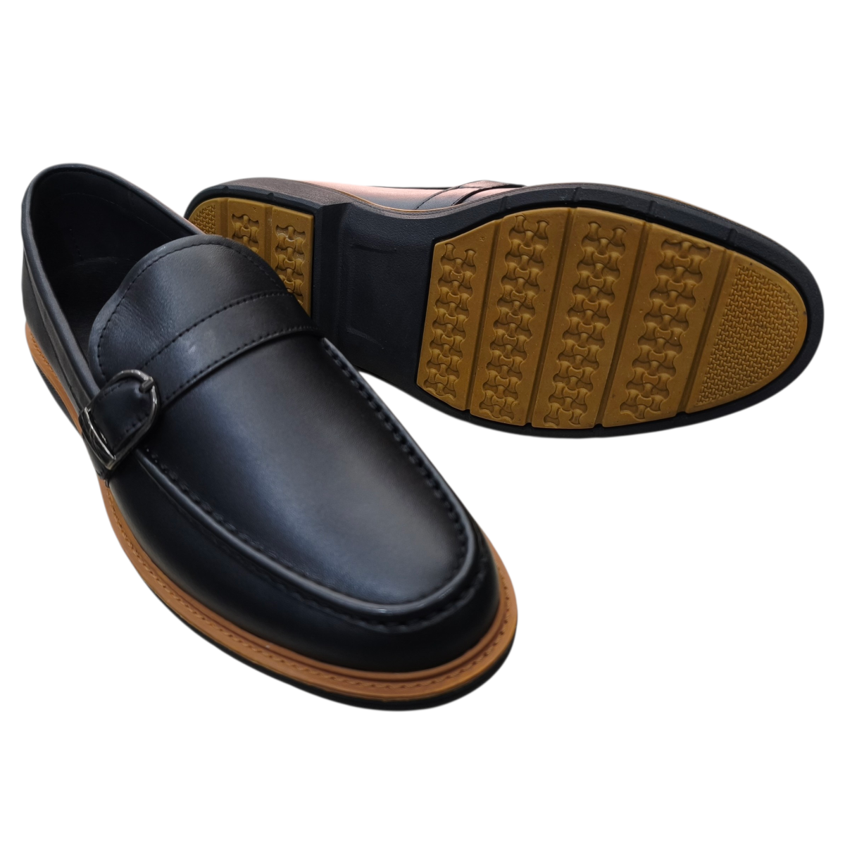 Giày mọi nam mũi tròn Hải Nancy da bò cao cấp AP880D