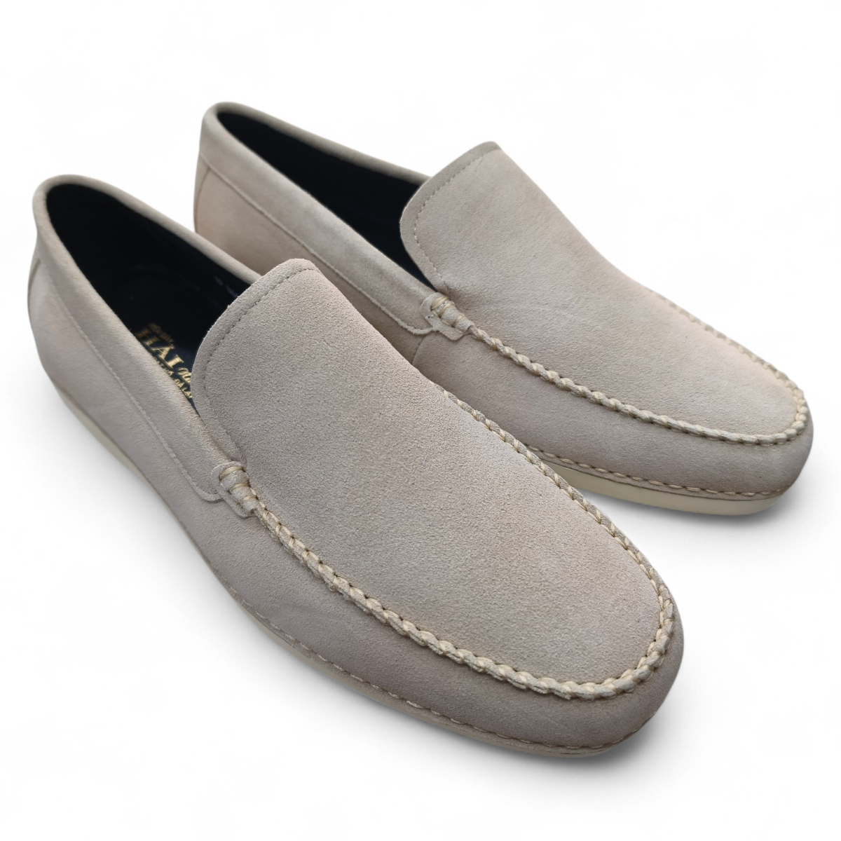 Giày mọi nam đế bằng Hải Nancy da bò cao cấp AP8640K