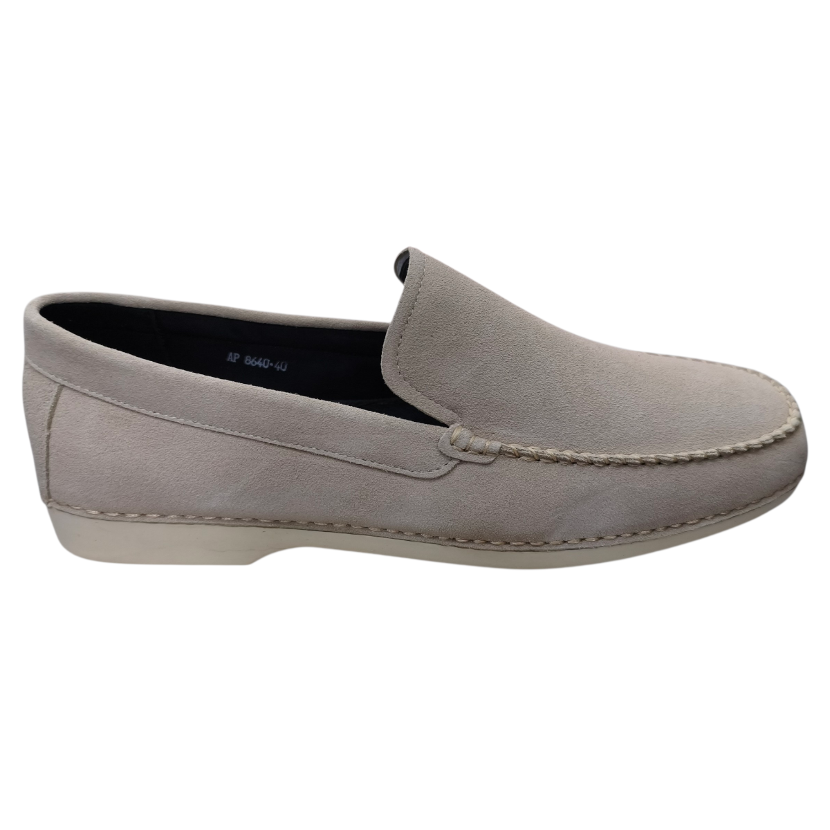 Giày mọi nam đế bằng Hải Nancy da bò cao cấp AP8640K