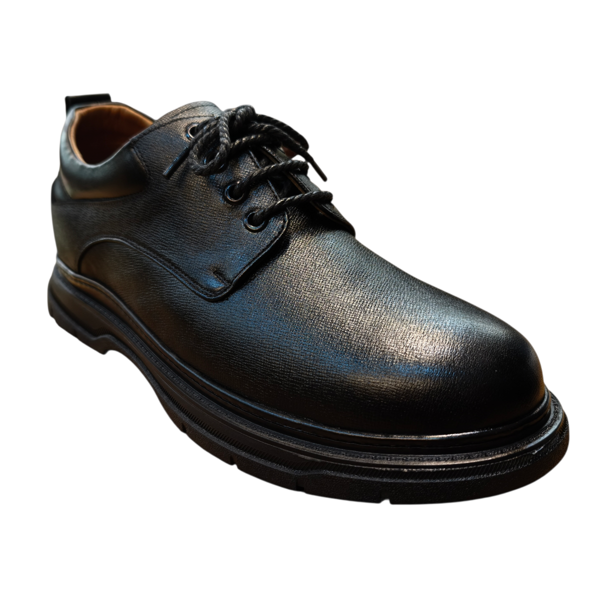 Giày tây nam tăng chiều cao cột dây Hải Nancy da bò cao cấp C2548D