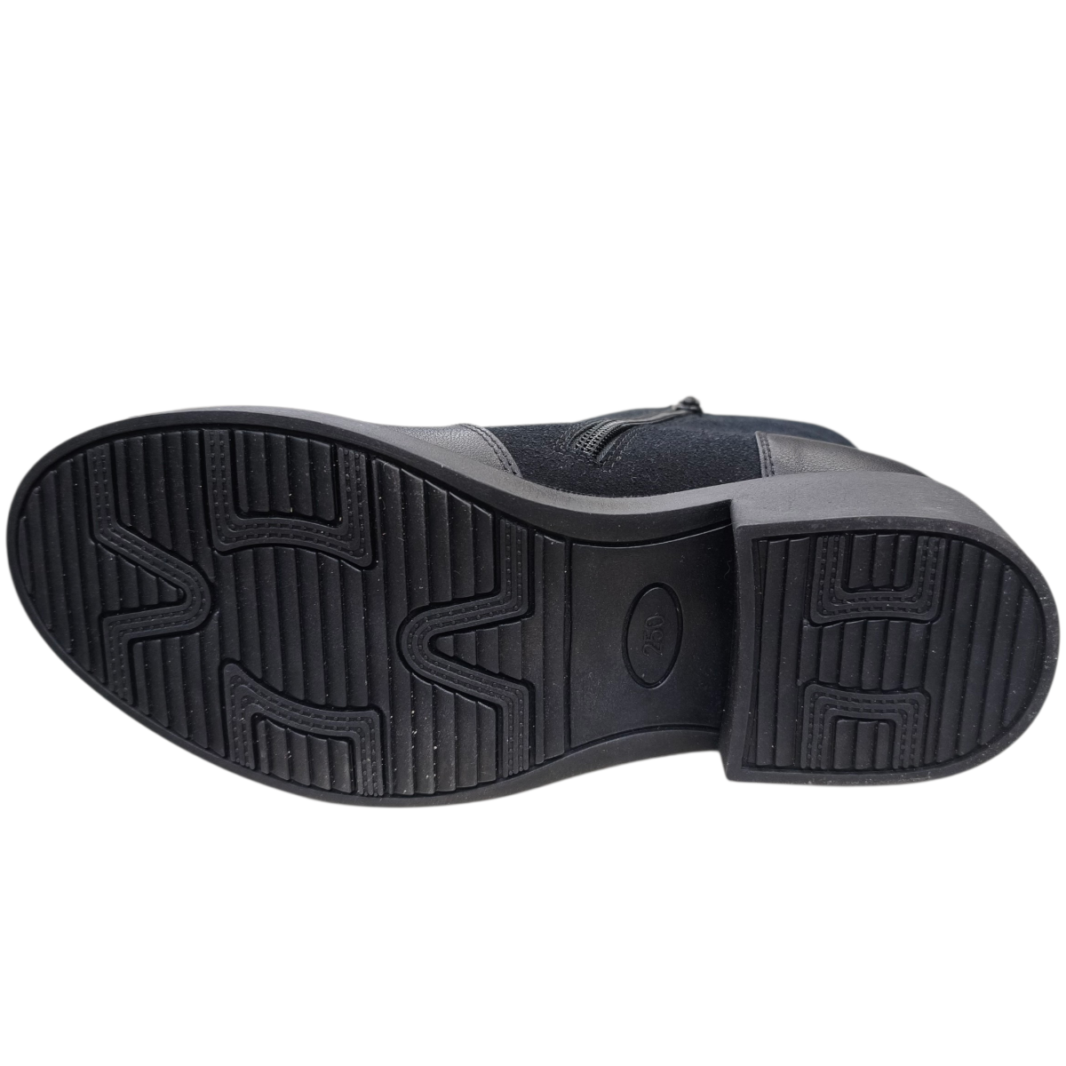 Giày bốt nữ khoá kéo 1 bên Hải Nancy da bò cao cấp DHU929D