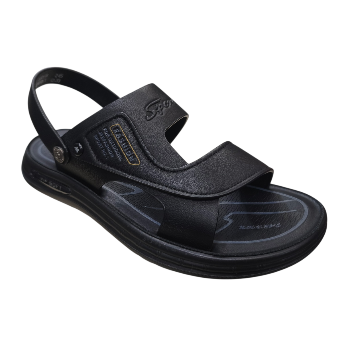 Sandal nam quai chéo Hải Nancy da bò cao cấp 682618D