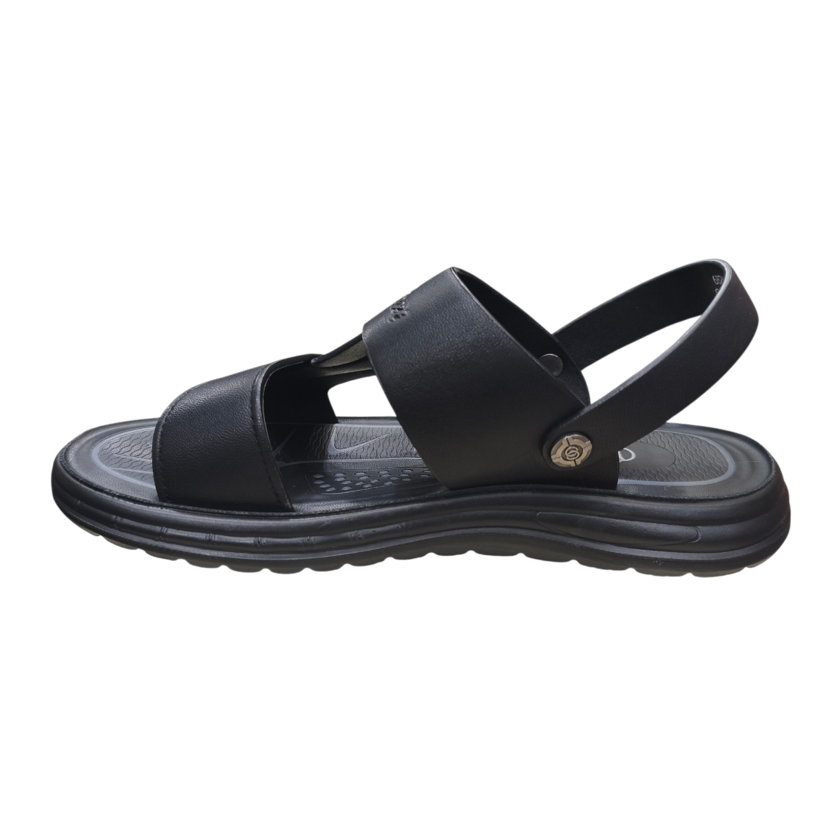 Sandal nam quai chéo Hải Nancy da bò cao cấp 682618D