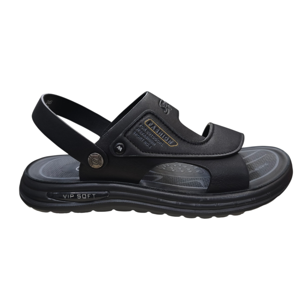 Sandal nam quai chéo Hải Nancy da bò cao cấp 682618D