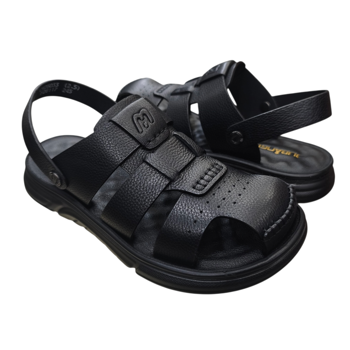 Sandal nam mũi tròn Hải Nancy da bò cao cấp F26117D
