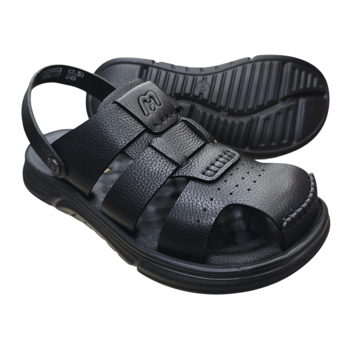 Sandal nam mũi tròn Hải Nancy da bò cao cấp F26117D