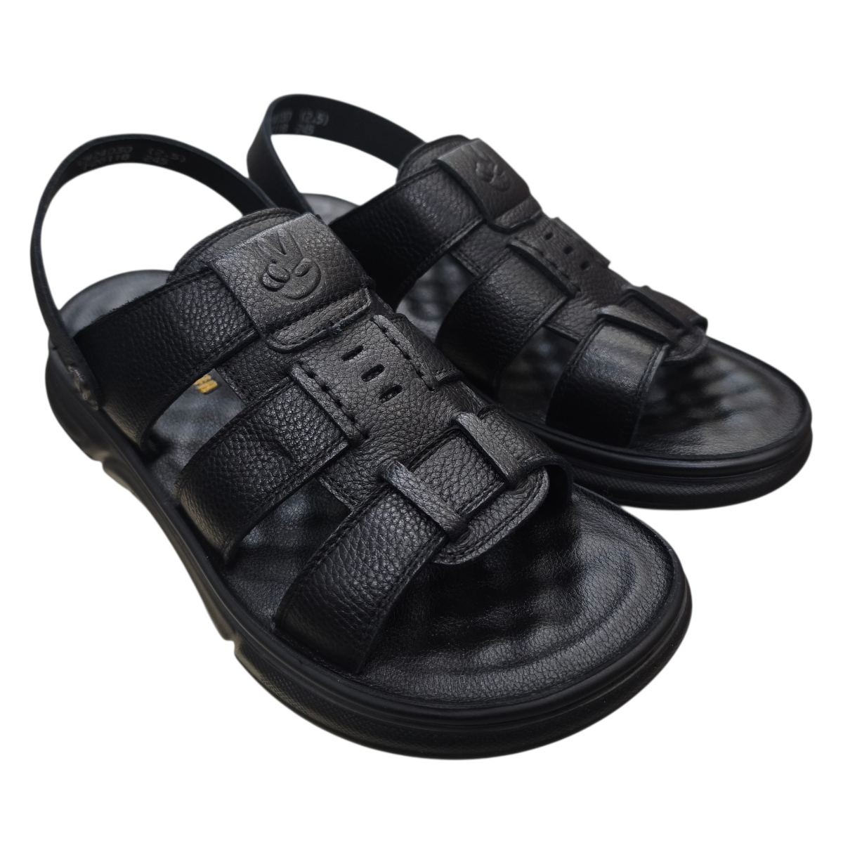 Sandal nam quai chéo Hải Nancy da bò cao cấp F26118D