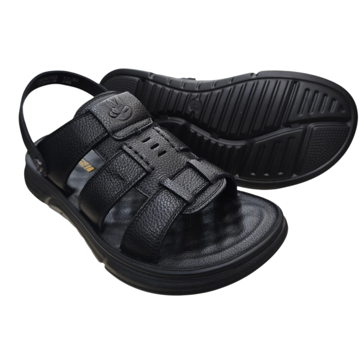 Sandal nam quai chéo Hải Nancy da bò cao cấp F26118D