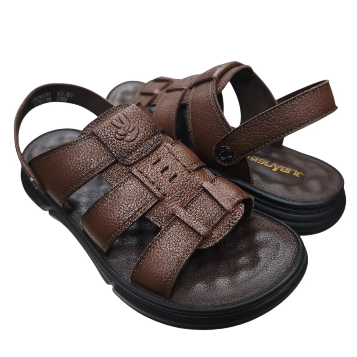 Sandal nam quai chéo Hải Nancy da bò cao cấp F26118N