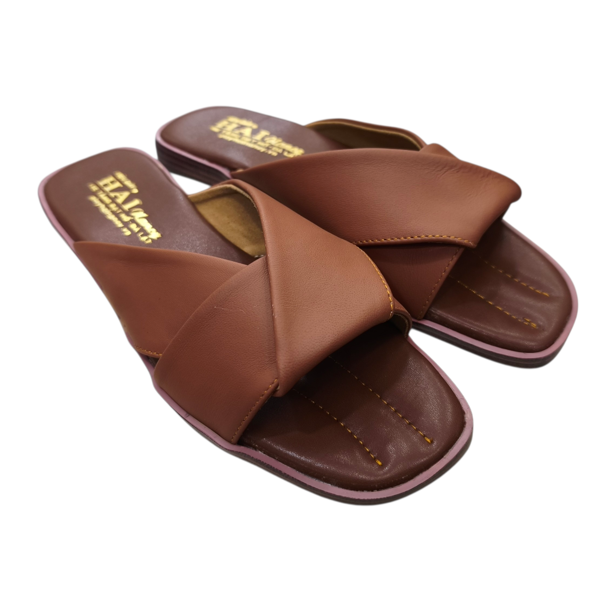 Dép nữ bản nơ Hải Nancy da cừu hạt mềm DH611N