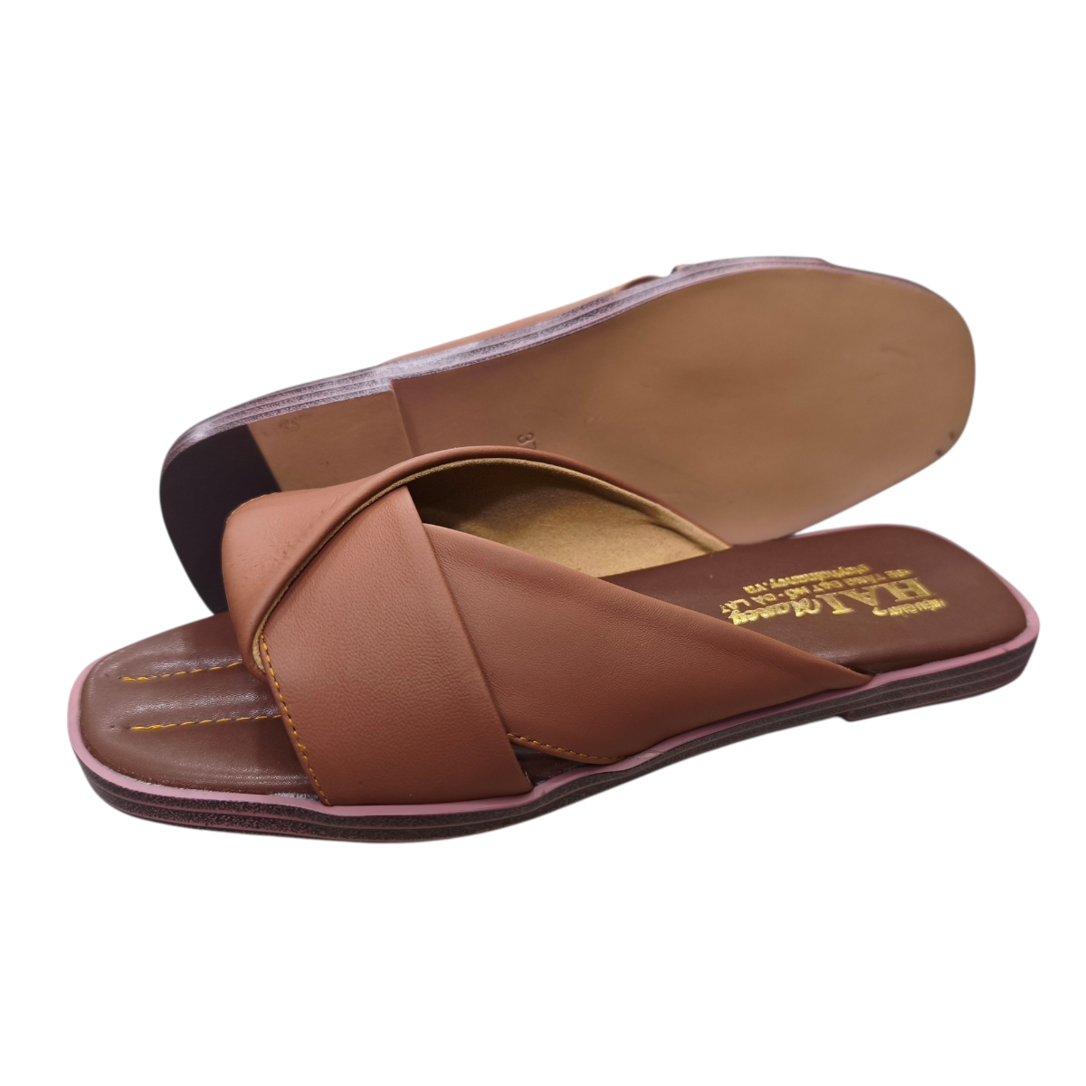 Dép nữ bản nơ Hải Nancy da cừu hạt mềm DH611N