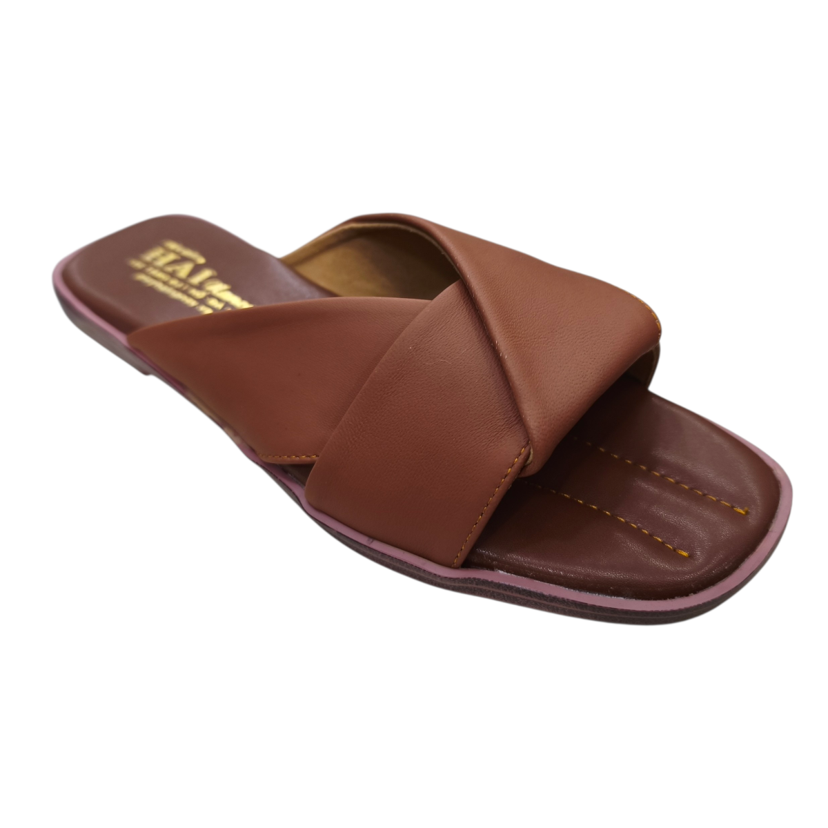 Dép nữ bản nơ Hải Nancy da cừu hạt mềm DH611N