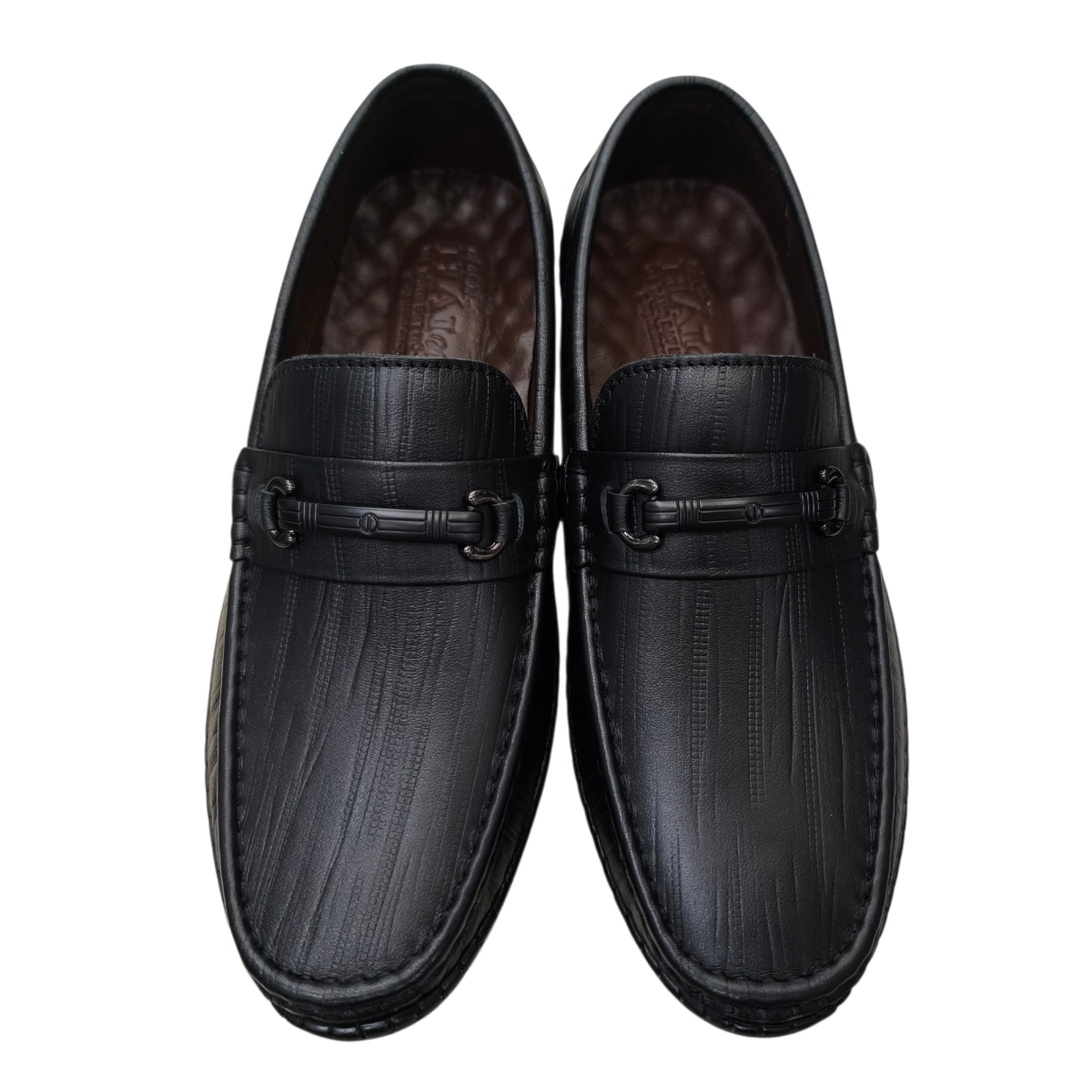 Giày mọi nam xỏ chân Hải Nancy da bò vân AH46868D