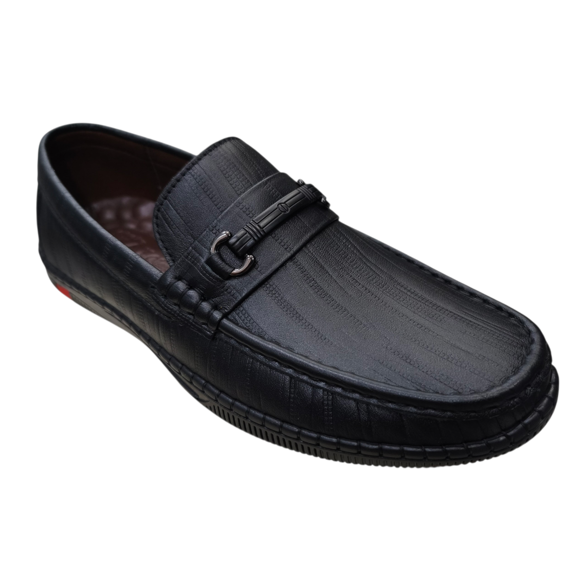 Giày mọi nam xỏ chân Hải Nancy da bò vân AH46868D