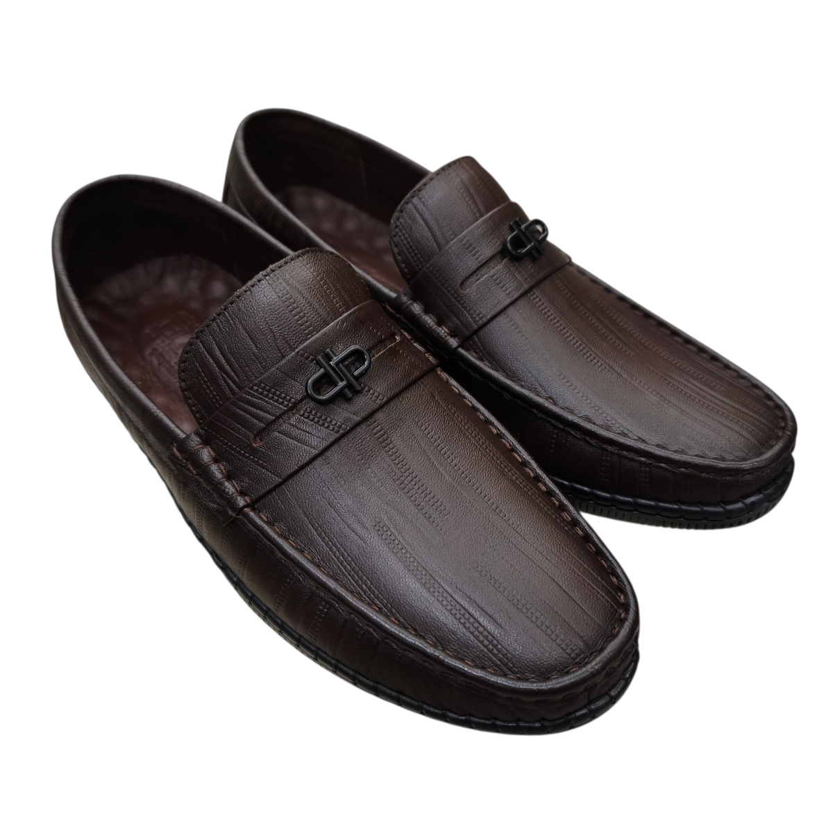 Giày mọi nam xỏ chân Hải Nancy da bò vân AH46867N