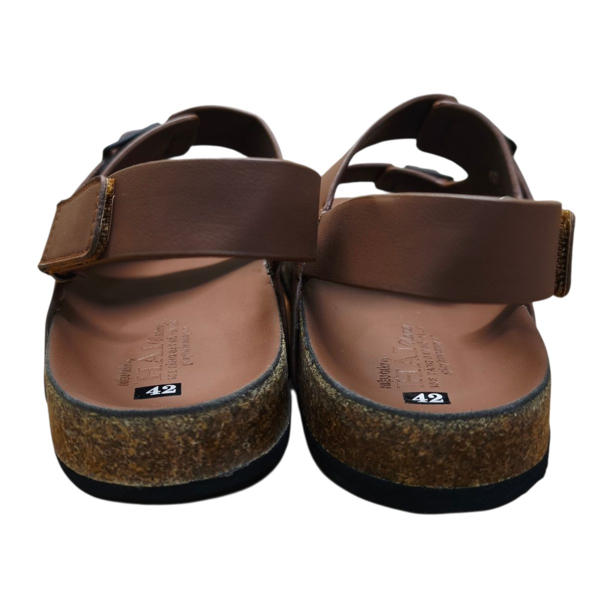Sandal nam quai chéo Hải Nancy da bò trơn SC02V